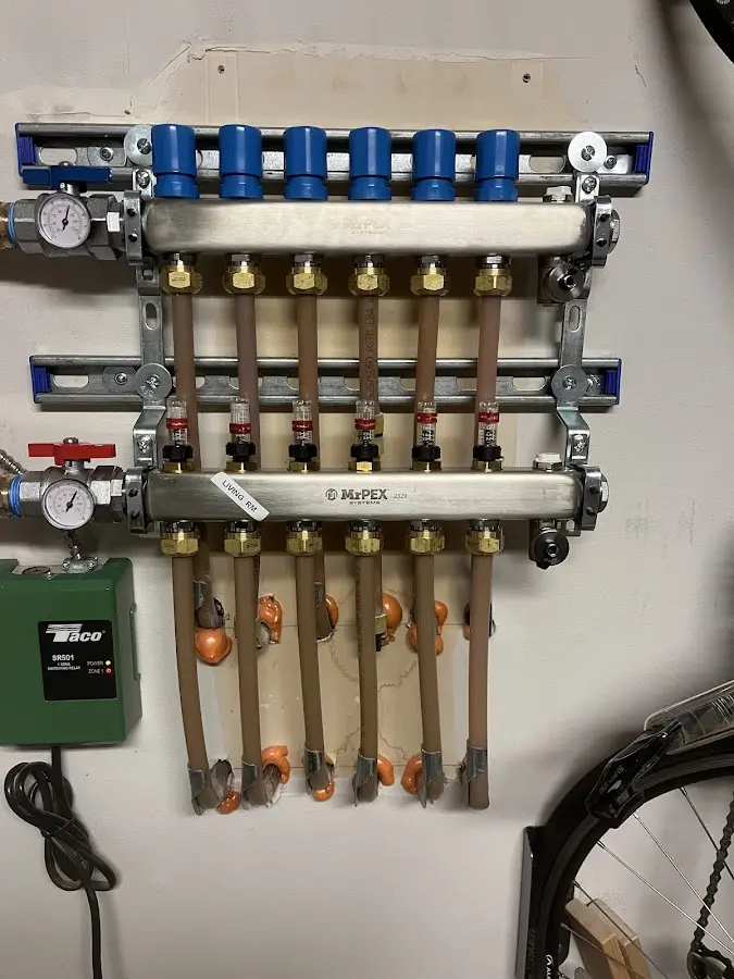 Plumber performing Gas Leak Detection at a residential property in Atlas